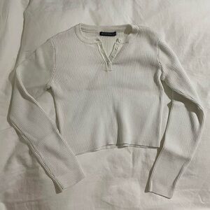 Brandy Melville white Delilah Top